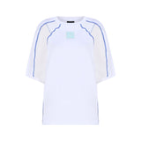 KNTLGY White T-Shirt with Cut-Out