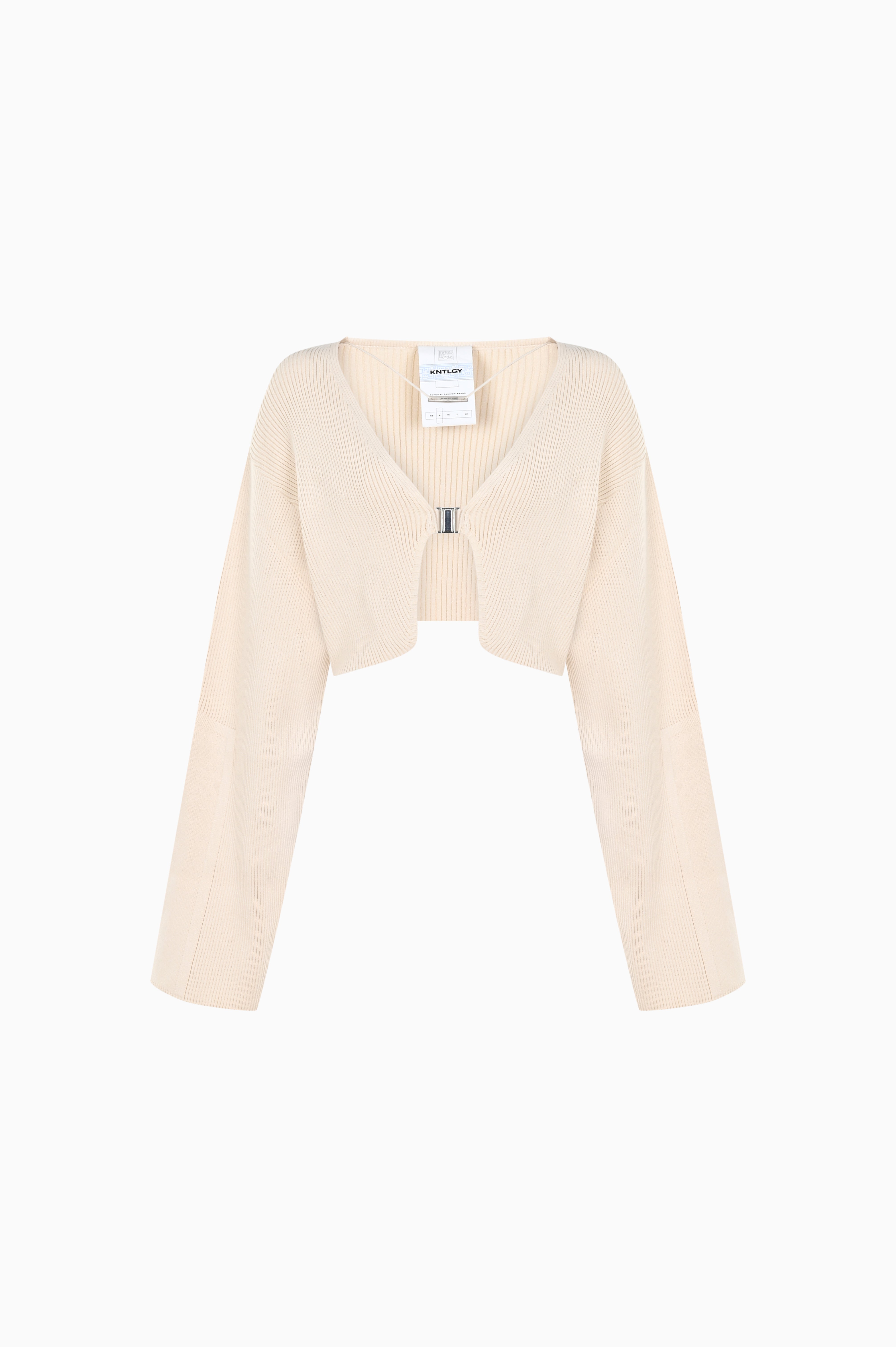 KNTLGY Future Knit Beige Cardigan
