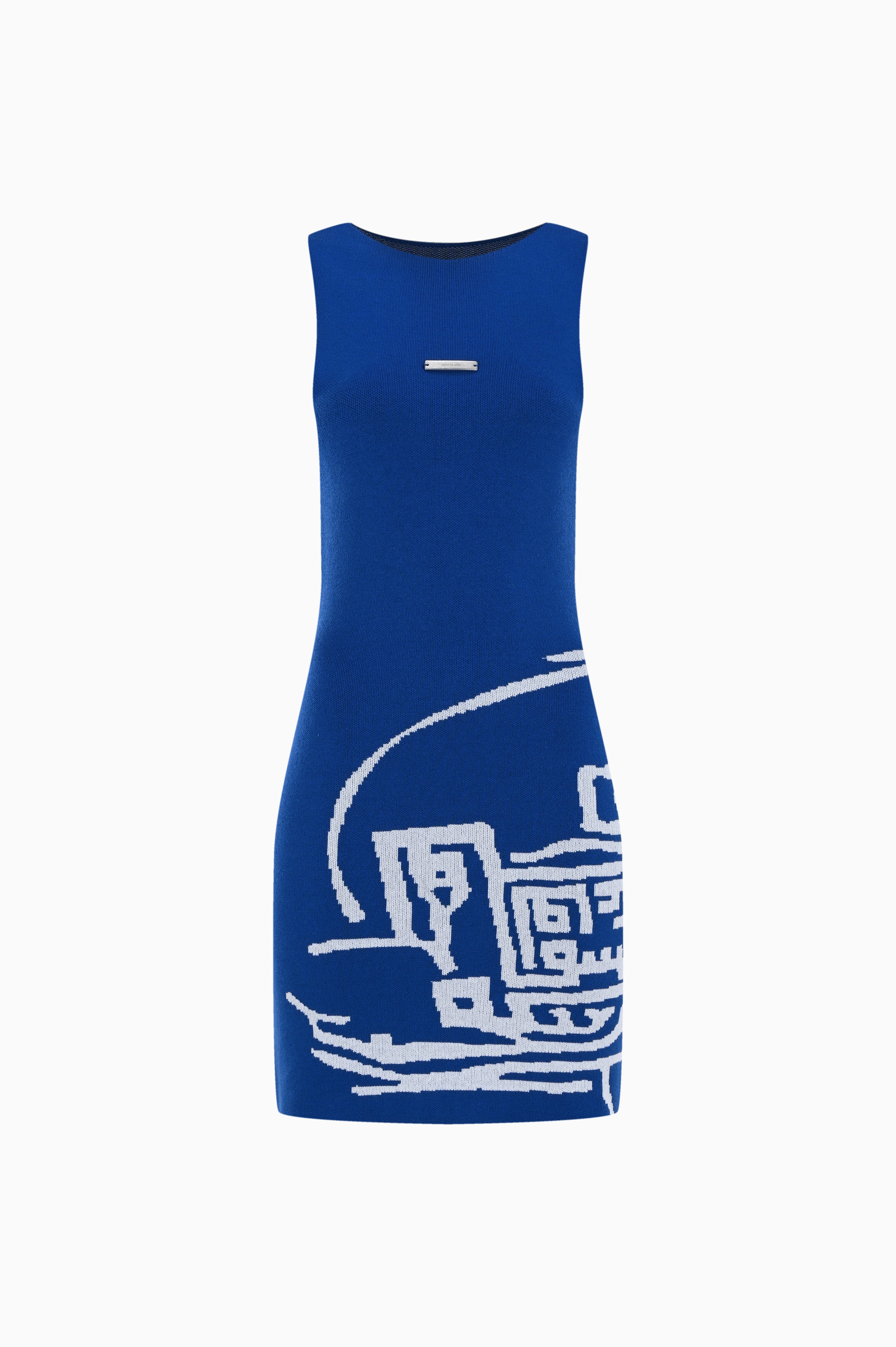 KNTLGY Turkish Sea Wave Knitted Dress