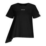 KNTLGY Black Pleated T-Shirt