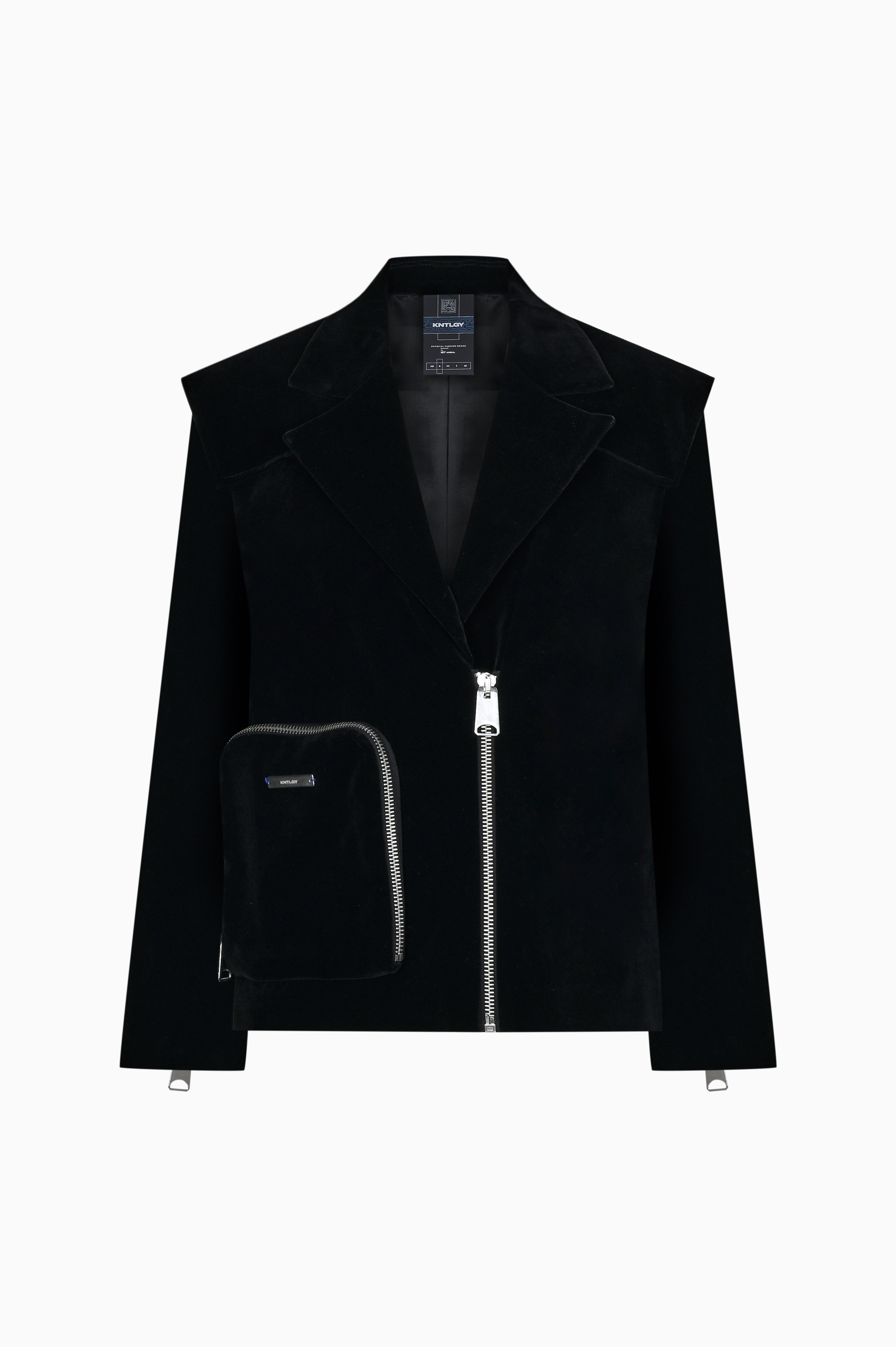 KNTLGY Velvet Fuse Zipped Jacket