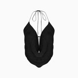 KNTLGY Nocturnal Strappy Siyah Bluz