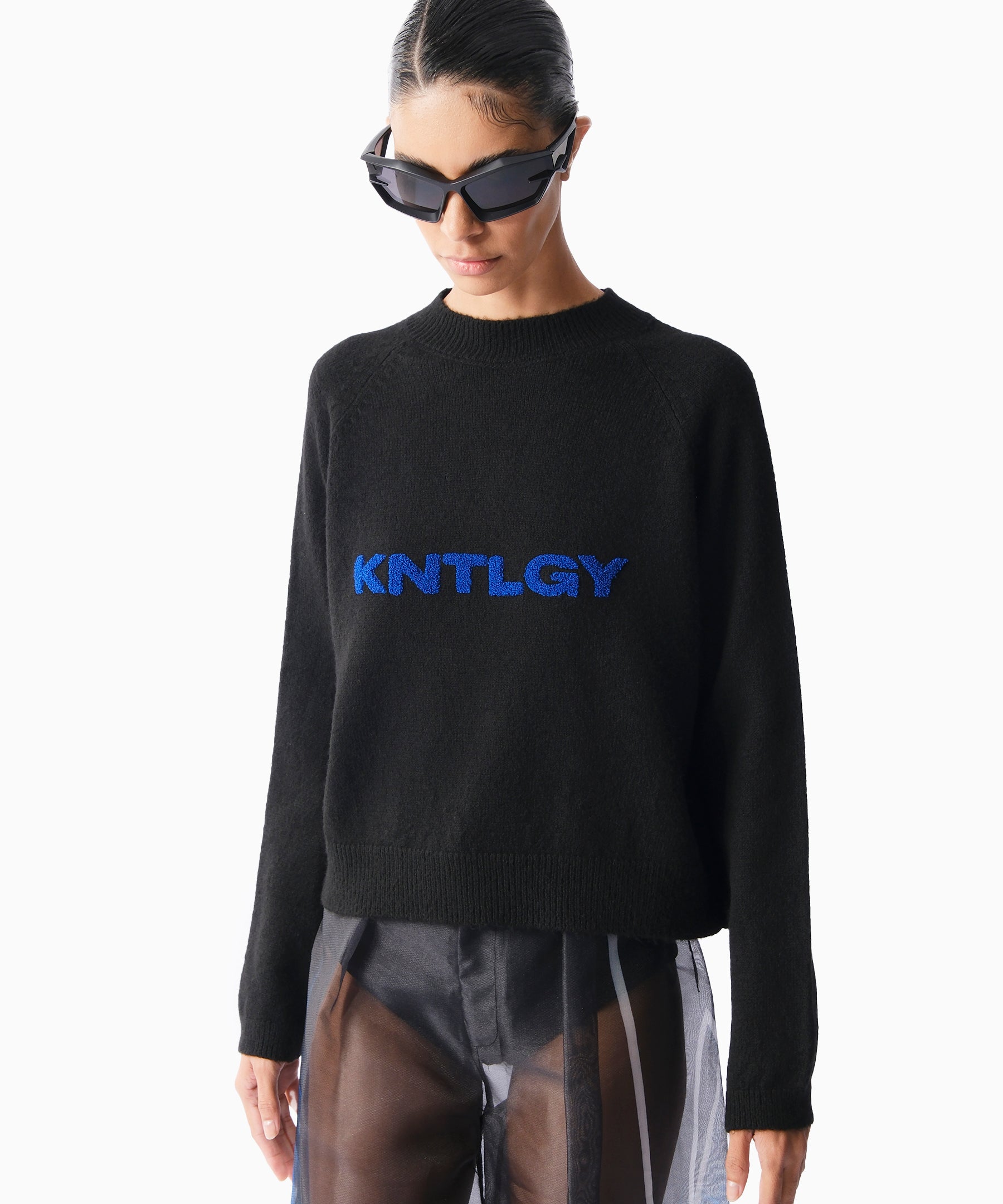 KNTLGY Long Sleeve Knitted Sweater