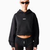 KNTLGY Siyah Crop Sweatshirt