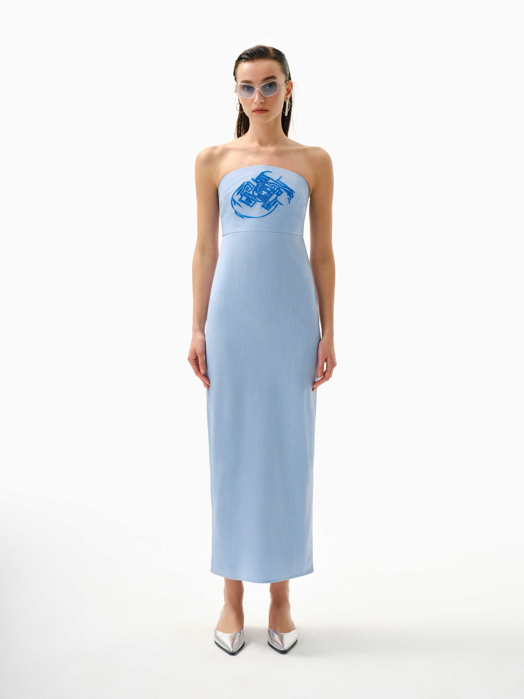 KNTLGY Helenic Fingerprint Dress